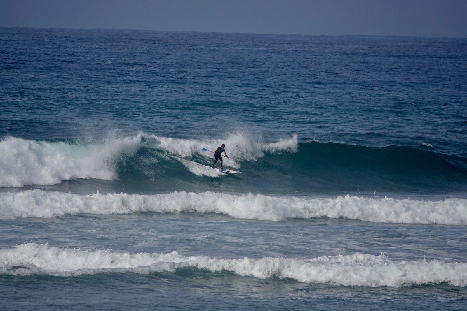 sup surfing Famara beach